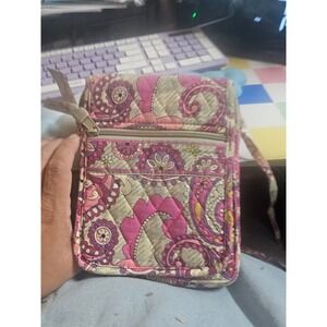Vera Bradley Crossbody Hipster RFID‎ Protection Paisley Pink Floral